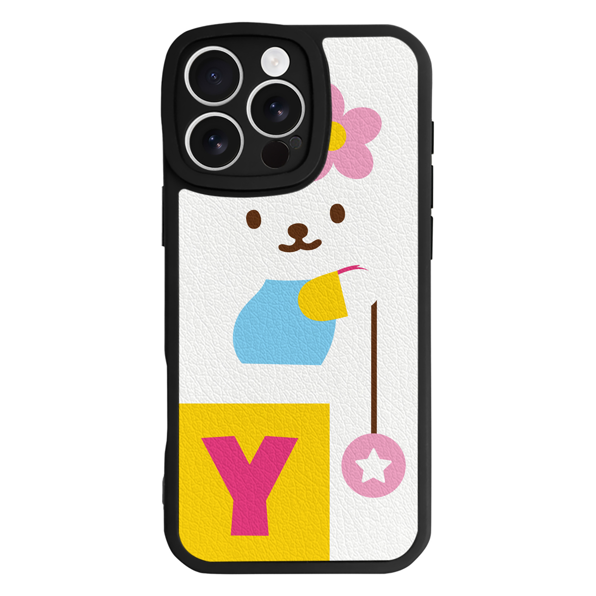 （画像用） Hello Kitty ハローキティ 【iPhone 16シリーズ対応】シリコンスマホケース（レザー調） 材質：シリコン